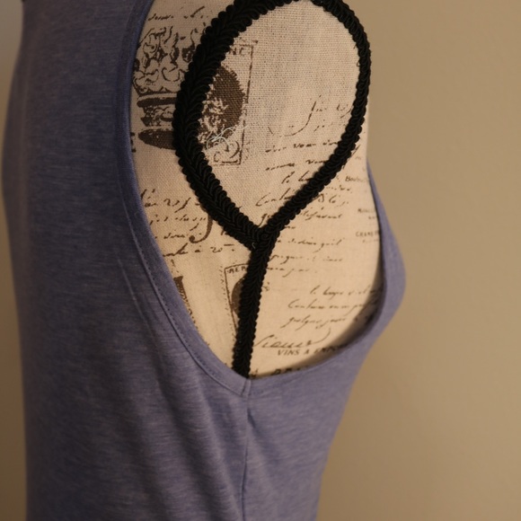 New with tags H&M blue knit jersey scoop tank top - Picture 5 of 8